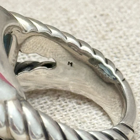 David Yurman Moonlight Ice Hampton Blue Topaz Diamond Albion Ring - Picture 11 of 12